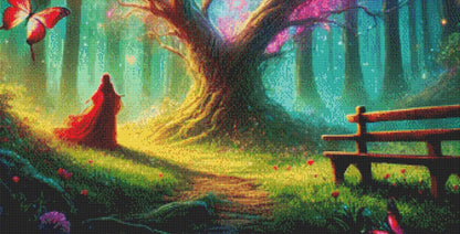 Vibrant Tree of Life with Fairy Lights counted cross stitch pattern by World of Love Hearts/Adrian G. Eyre
