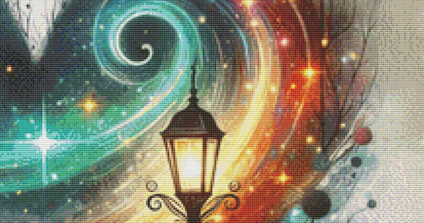 An Enchanted Winters Eve counted cross stitch pattern by World of Love Hearts/Adrian G. Eyre