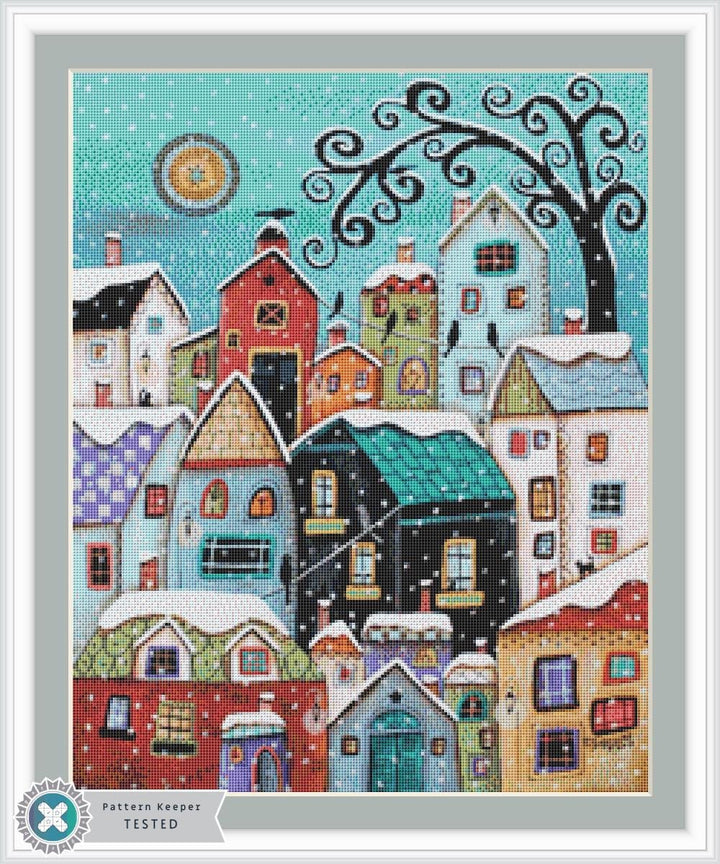 Winter City (Small) counted cross stitch pattern by Karla Gerard