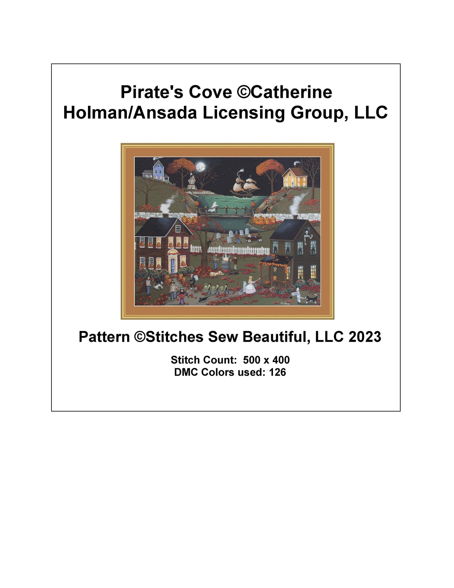 Pirate's Cove cross stitch pattern by Catherine Holman/Ansada Licensing Group, LLC