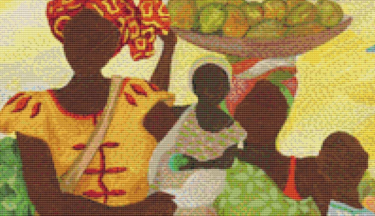 Women at Work III counted cross stitch pattern by Gwendolyn McShepard/Ansada Art Licensing Group, LLC
