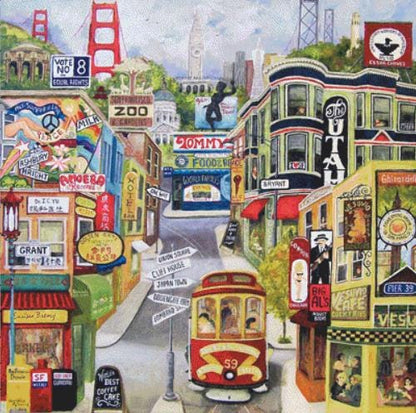 San Francisco Medley counted cross stitch pattern by Gwendolyn McShepard/Ansada Art Licensing Group, LLC