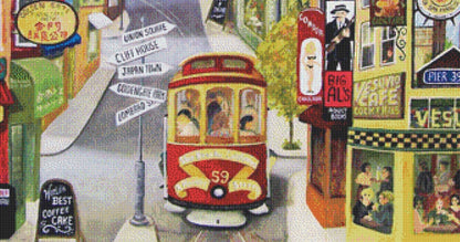 San Francisco Medley counted cross stitch pattern by Gwendolyn McShepard/Ansada Art Licensing Group, LLC
