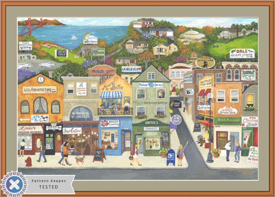 Quincey Lane counted cross stitch pattern by Gwendolyn McShepard/Ansada Art Licensing Group, LLC