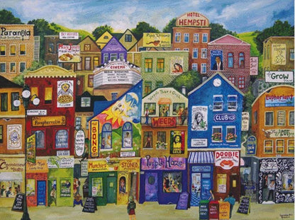 Chronic Blvd (Max Size/Color) counted cross stitch pattern by Gwendolyn McShepard/Ansada Art Licensing Group, LLC