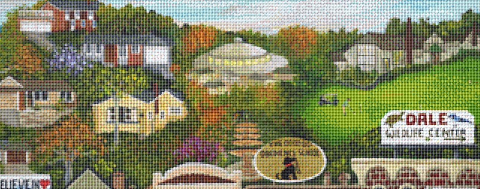Quincey Lane (Max Size/Color) counted cross stitch pattern by Gwendolyn McShepard/Ansada Art Licensing Group, LLC