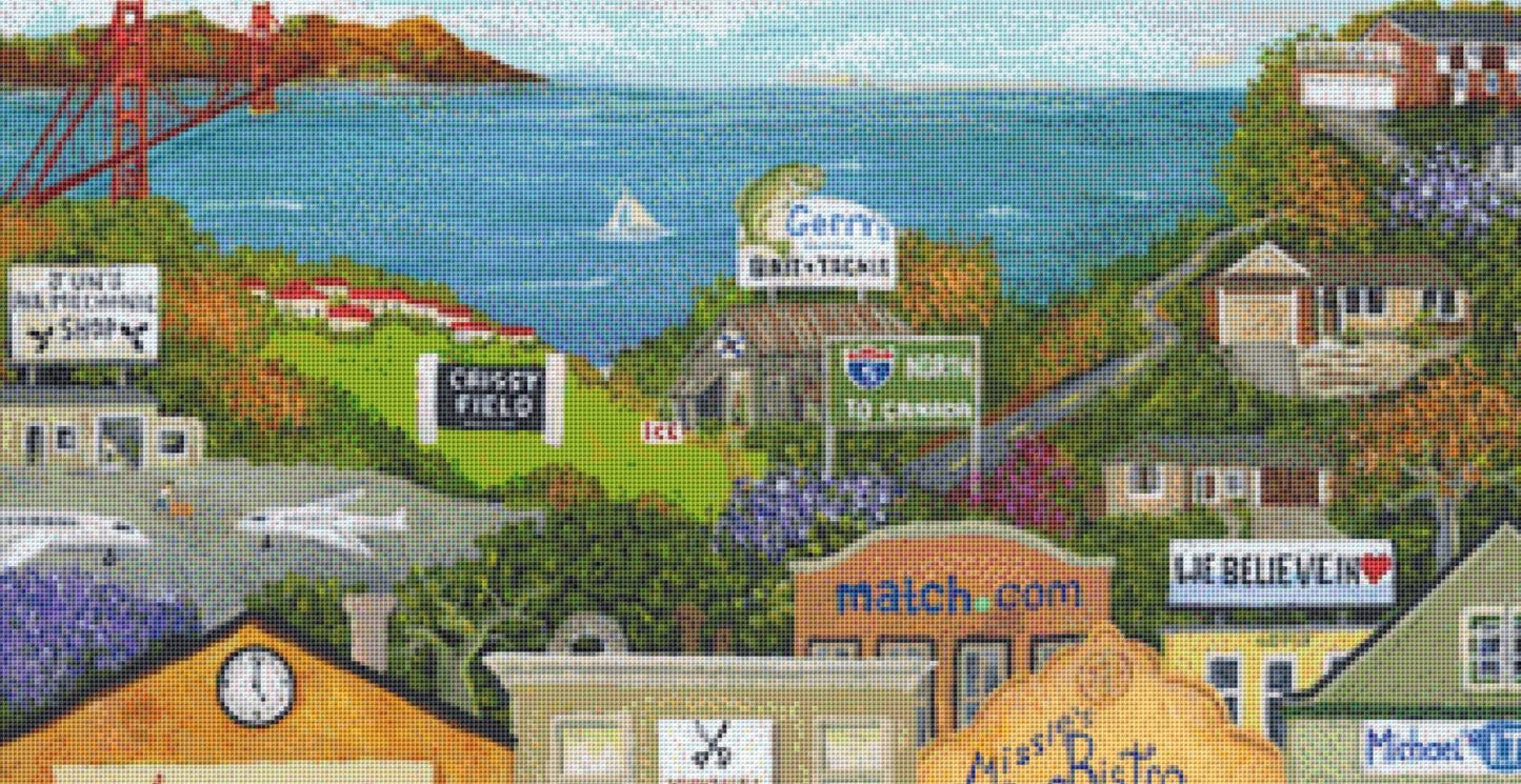 Quincey Lane (Max Size/Color) counted cross stitch pattern by Gwendolyn McShepard/Ansada Art Licensing Group, LLC