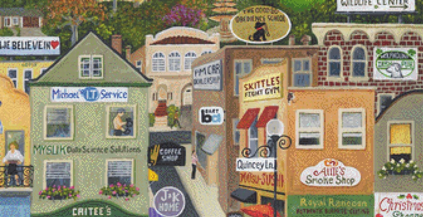 Quincey Lane (Max Size/Color) counted cross stitch pattern by Gwendolyn McShepard/Ansada Art Licensing Group, LLC