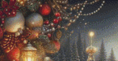 Santa and The North Pole counted cross stitch pattern by Eder Jose Rosa