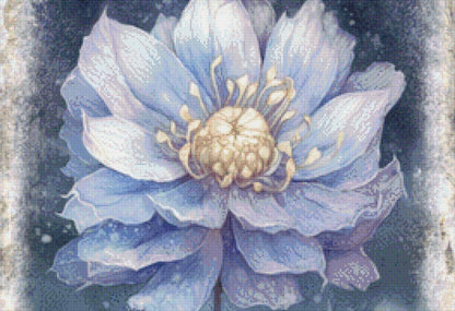 Winter Flower counted cross stitch pattern by LianaScrap