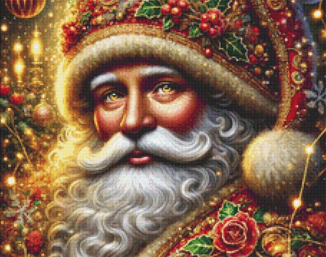 Kris Kringle counted cross stitch pattern by Eder Jose Rosa