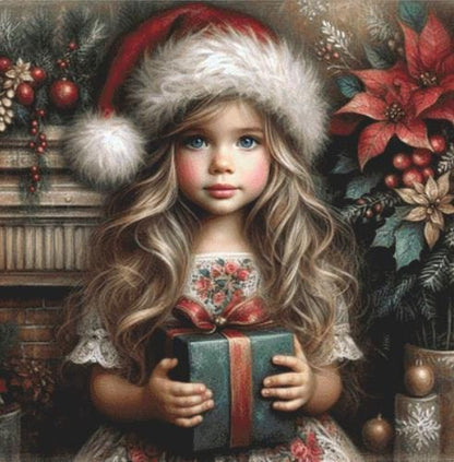 Christmas Morning counted cross stitch pattern by Ingrid Jean AI Art