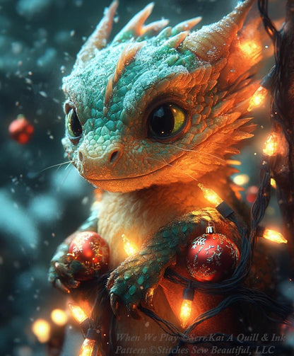 When We Play counted cross stitch pattern by Serr.Kai A Quill & Ink