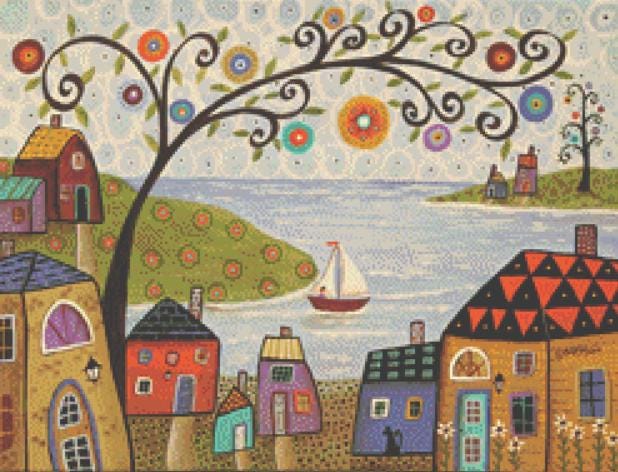 Out to Sail (Small) counted cross stitch pattern by Karla Gerard