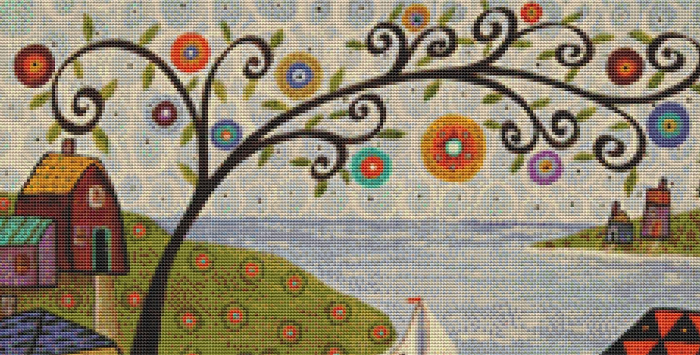 Out to Sail (Small) counted cross stitch pattern by Karla Gerard