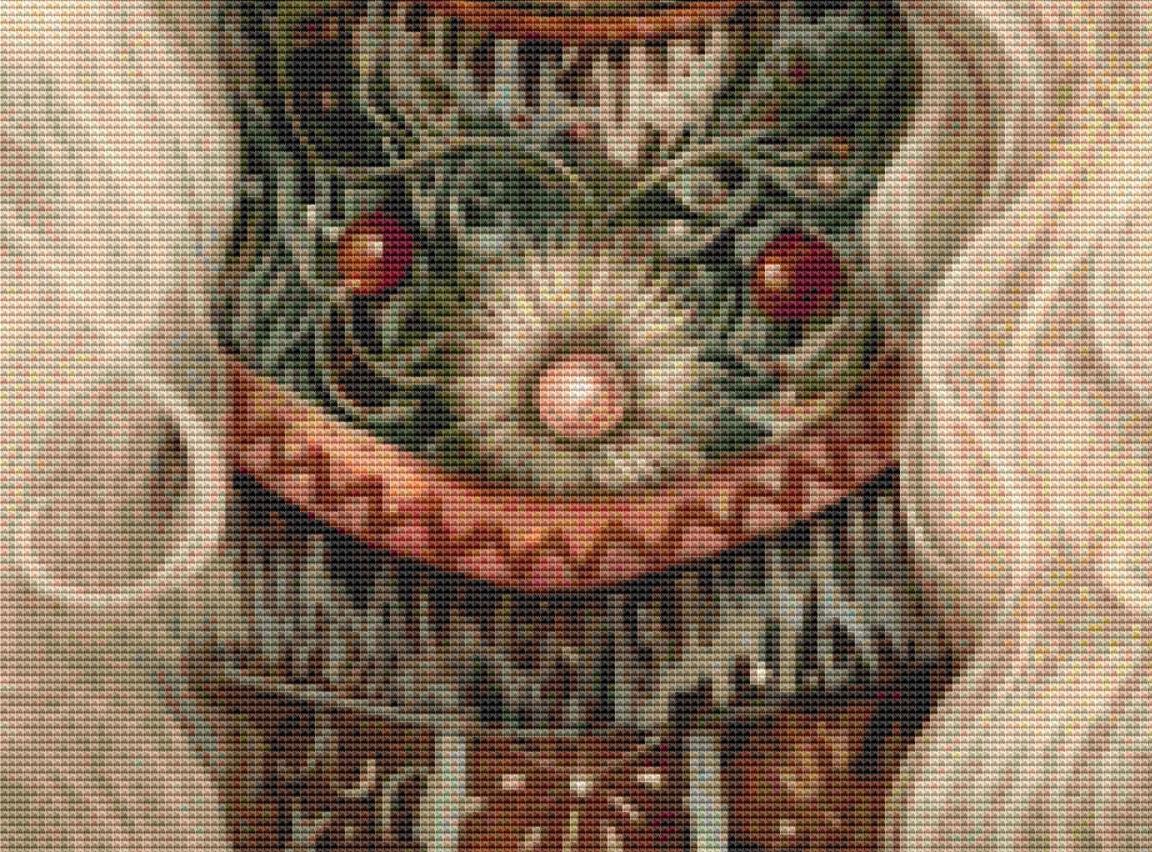 Yule Goddess No. 1 counted cross stitch pattern by DutchLadyMysticAry