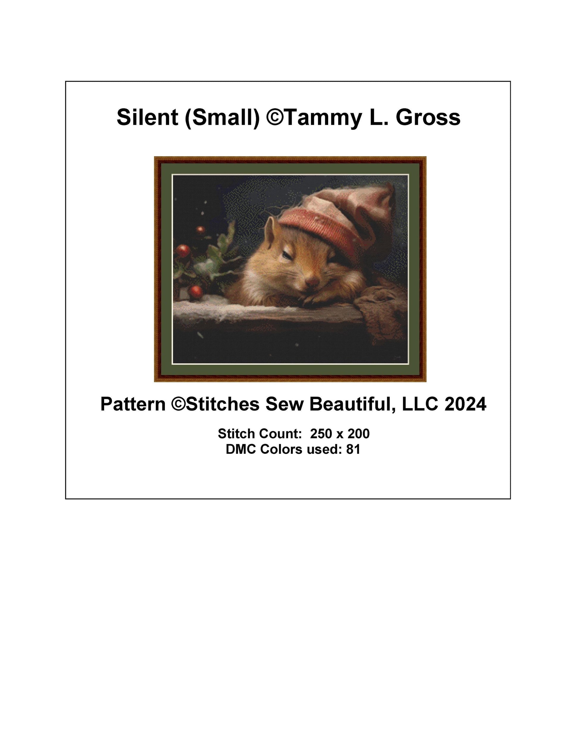 Silent (Small) counted cross stitch pattern by Tammy L. Gross