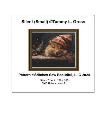 Silent (Small) counted cross stitch pattern by Tammy L. Gross