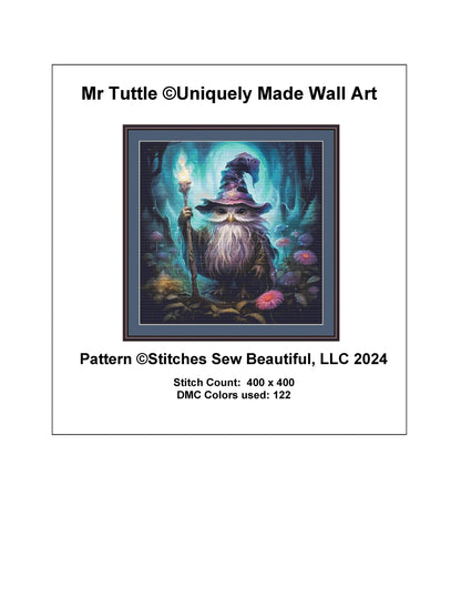 Mr Tuttle counted cross stitch pattern by UniquelyMadeWallArt