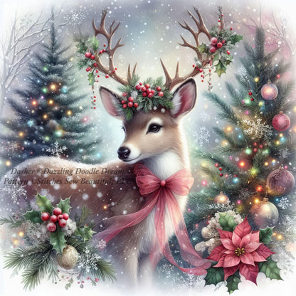 Dasher counted cross stitch pattern by DazzlingDoodleDreams