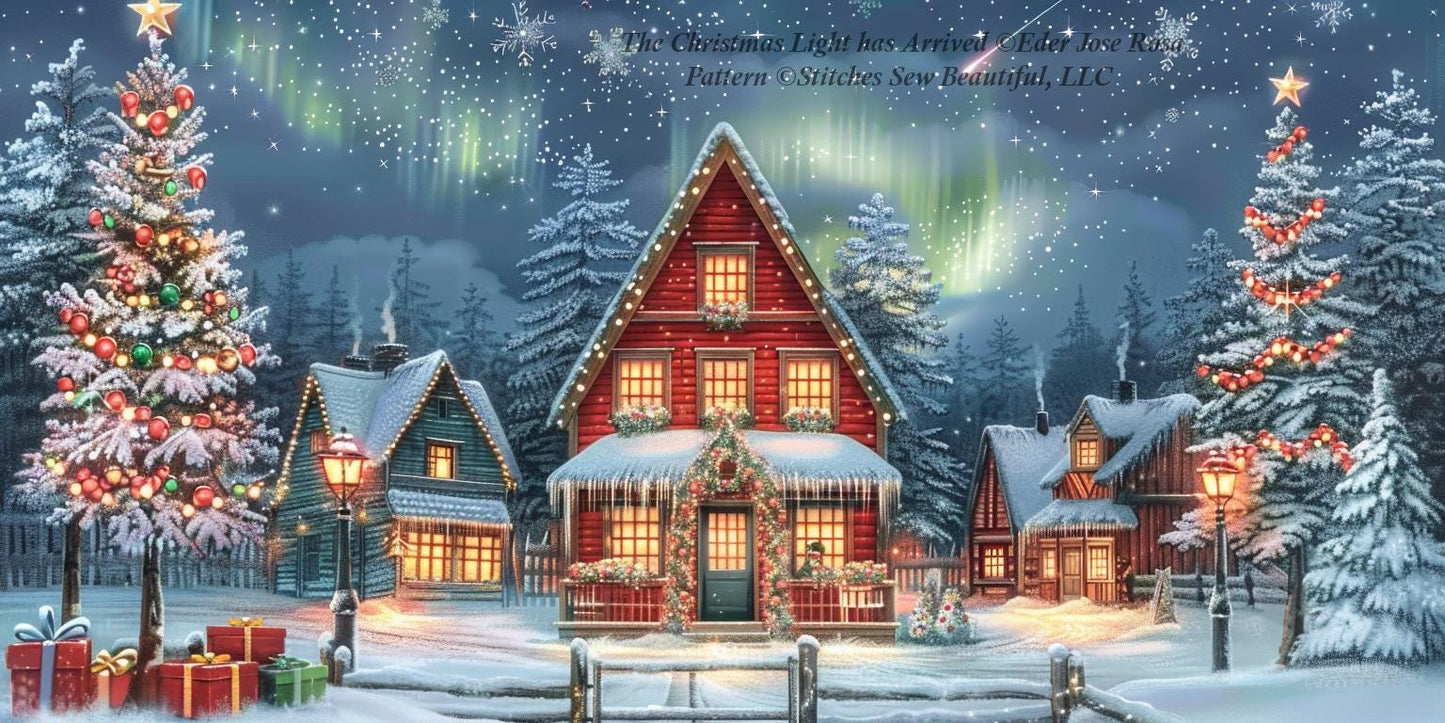 The Christmas Light has Arrived counted cross stitch pattern by Eder Jose Rosa