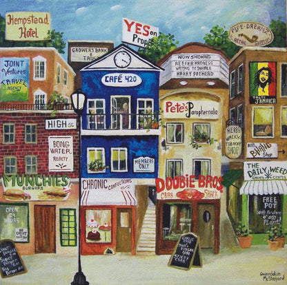 High Street II (Max Size/Color) counted cross stitch pattern by Gwendolyn McShepard/Ansada Art Licensing Group, LLC