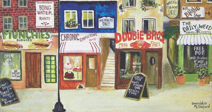 High Street II (Max Size/Color) counted cross stitch pattern by Gwendolyn McShepard/Ansada Art Licensing Group, LLC