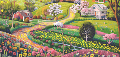 Springtime in The Countryside ©The Art Revivalist Cross Stitch Pattern