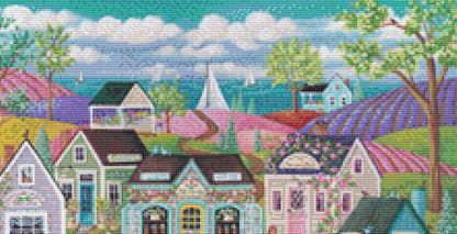 Flower Festival (Small) counted cross stitch pattern by Kim Leo license by JMS Art Licensing