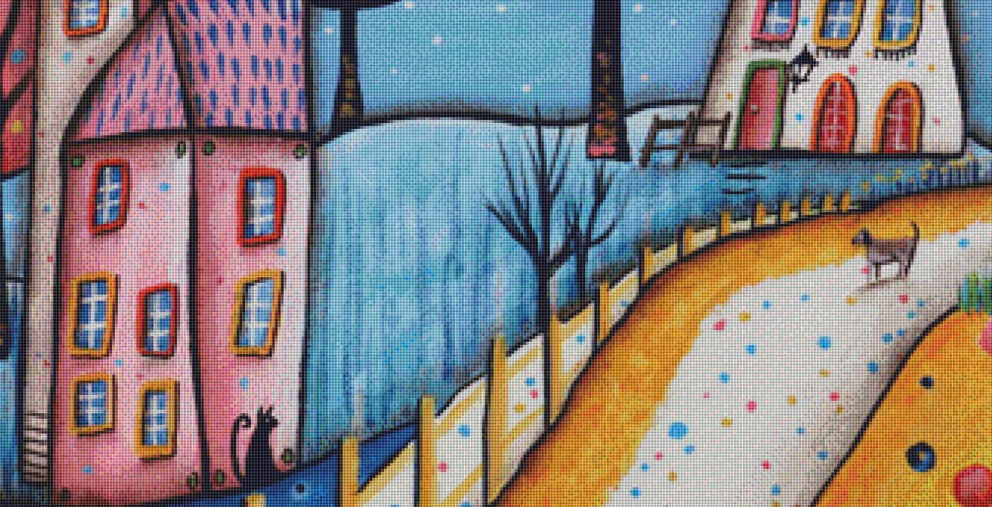 Pathway Home (Max Size/Color) counted cross stitch pattern by Karla Gerard