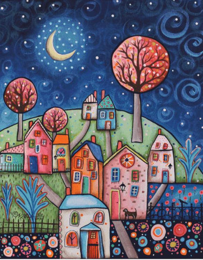 Delightful Evening (Max Size/Color) counted cross stitch pattern by Karla Gerard