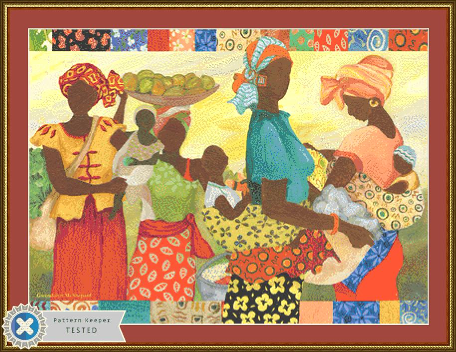 Women at Work III counted cross stitch pattern by Gwendolyn McShepard/Ansada Art Licensing Group, LLC