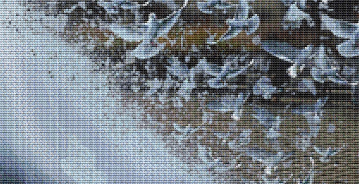 Woman with Doves (Max Size/Color) counted cross stitch pattern by Jose Francese