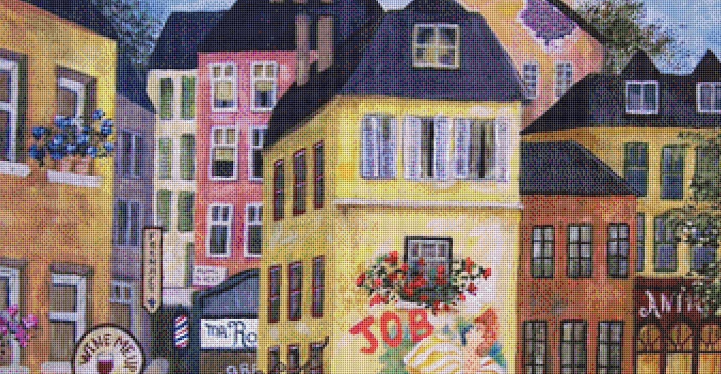 Mamas Bistro counted cross stitch pattern by Gwendolyn McShepard/Ansada Art Licensing Group, LLC