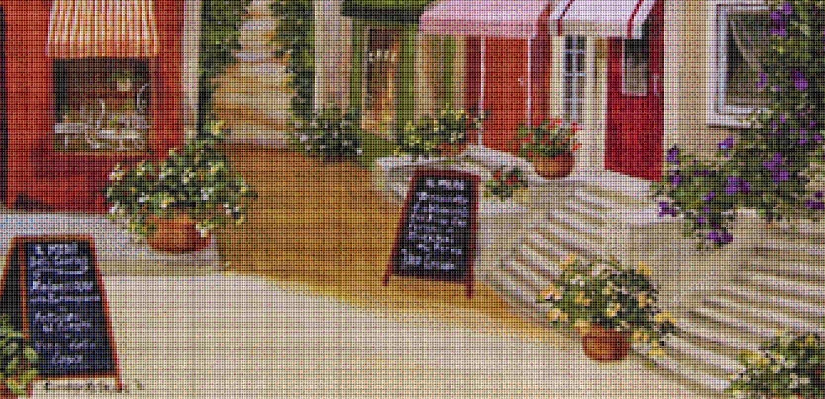 Via Maria Bella counted cross stitch pattern by Gwendolyn McShepard/Ansada Art Licensing Group, LLC