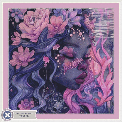 Mermaid (Small) counted cross stitch pattern by PassyArt