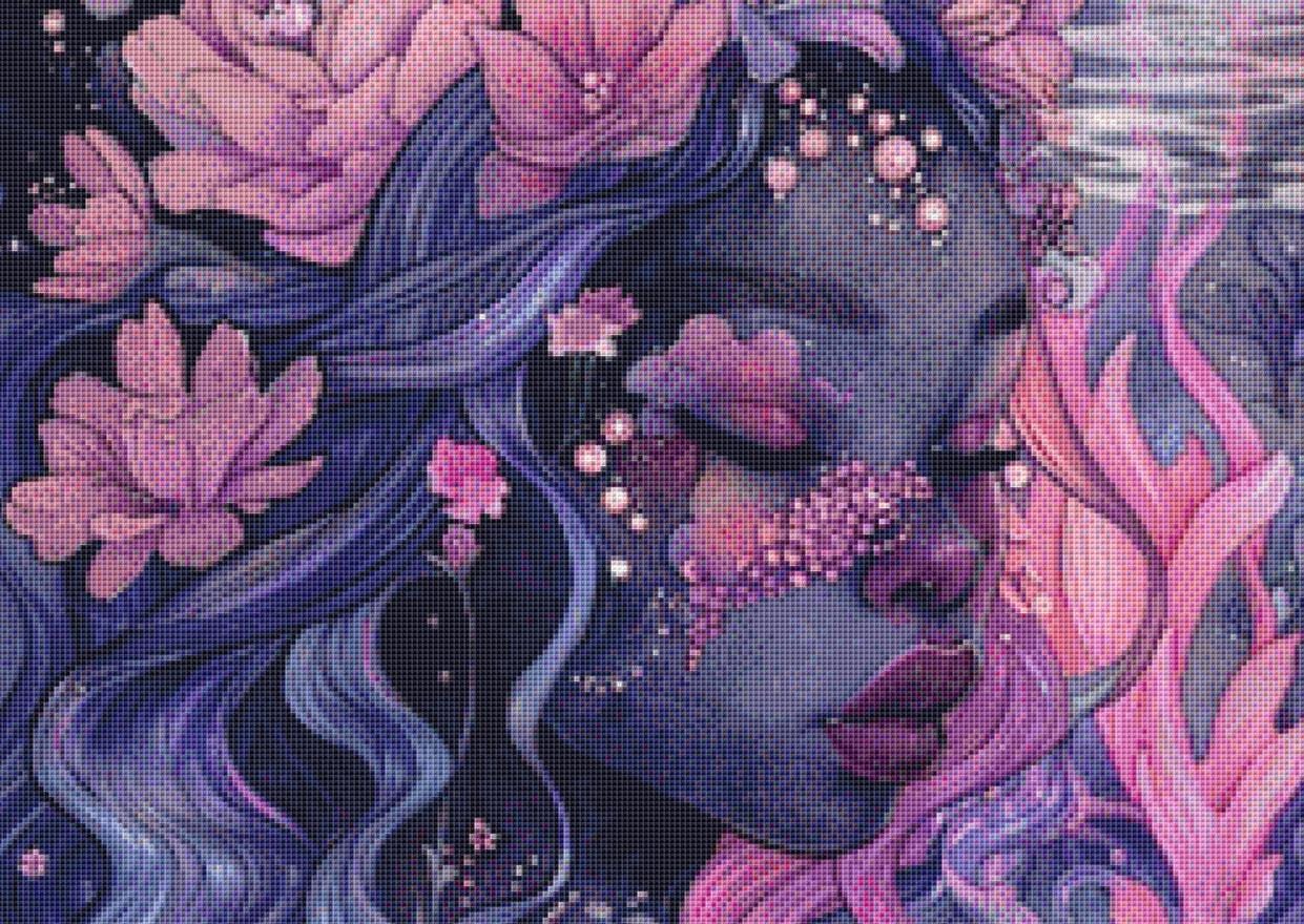 Mermaid (Small) counted cross stitch pattern by PassyArt