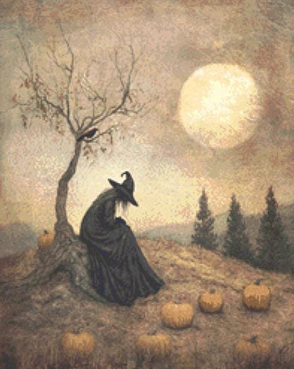 Witch (Small) counted cross stitch pattern by Tammy L. Gross