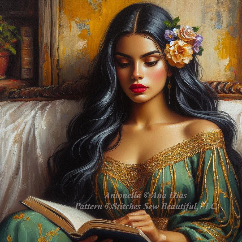 Antonella counted cross stitch pattern by Ana Dias