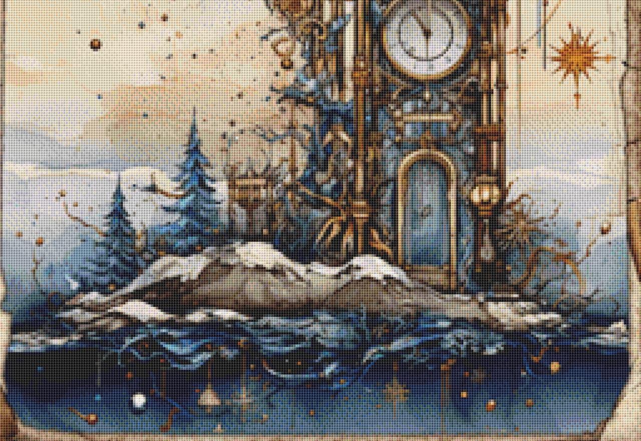 Zodiac - Aquarius 2 counted cross stitch pattern by Sharm Studio