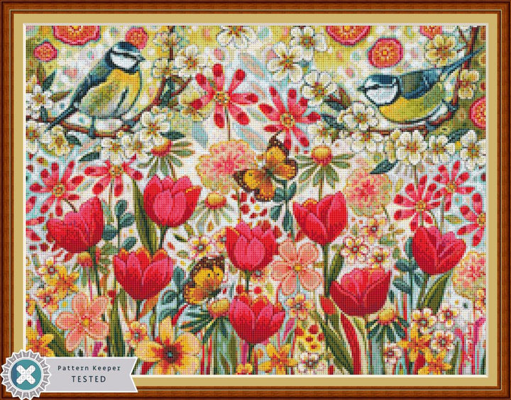 Shooting the Breeze (Small) counted cross stitch pattern by Peggy Davis/Porterfields Fine Art Licensing