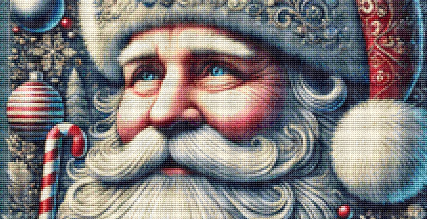 Ol' Saint Nick counted cross stitch pattern Eder Jose Rosa