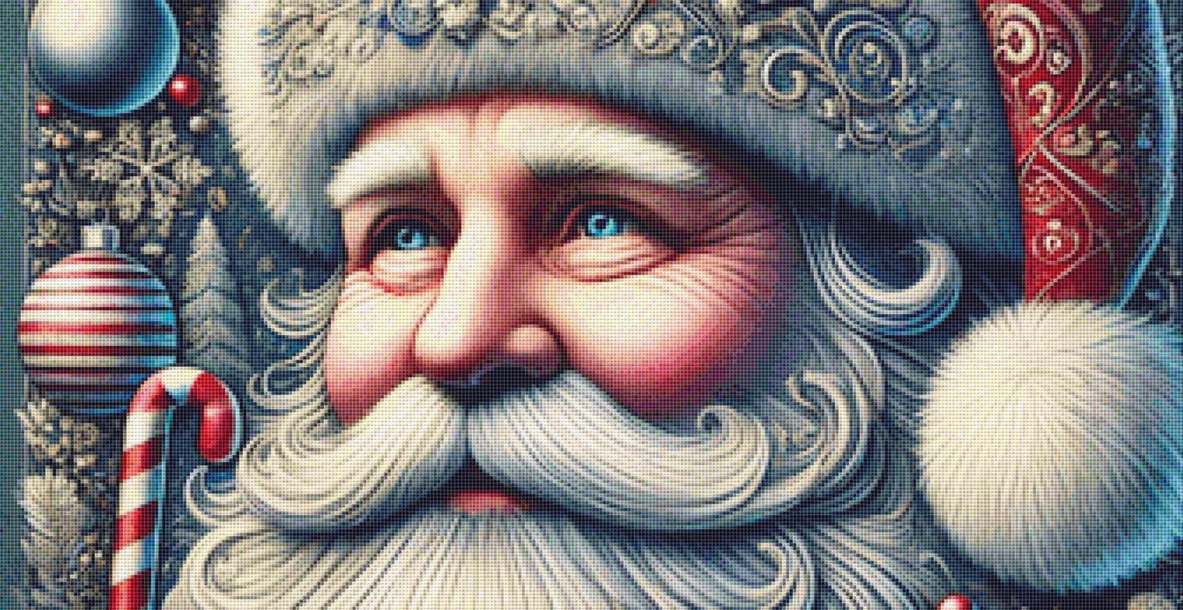 Ol' Saint Nick (Max Size/Color) counted cross stitch pattern by Eder Jose Rosa