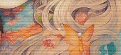 Pastel Girl counted cross stitch pattern by PassyArt