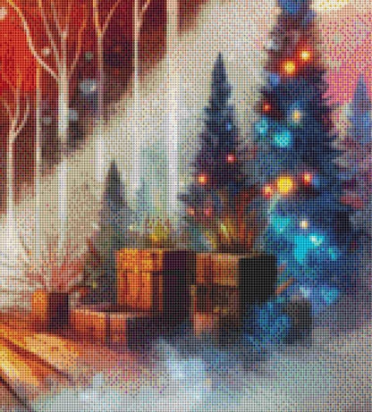 Cozy Winter Night counted cross stitch pattern by World of Love Hearts/Adrian G. Eyre
