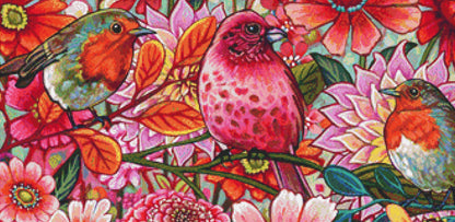 Center of Attention counted cross sttich pattern by Peggy Davis/Porterfields Fine Art Licensing