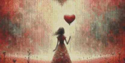 My Lonesome Valentine (Small) counted cross stitch pattern by World of Love Hearts/Adrian G. Eyre