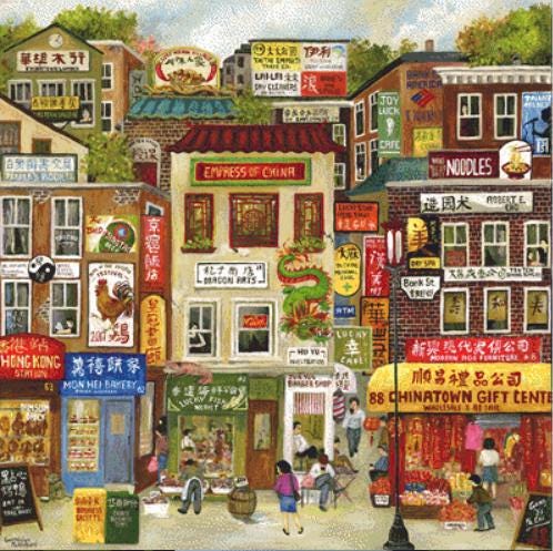 China Town counted cross stitch pattern by Gwendolyn McShepard/Ansada Art Licensing Group, LLC