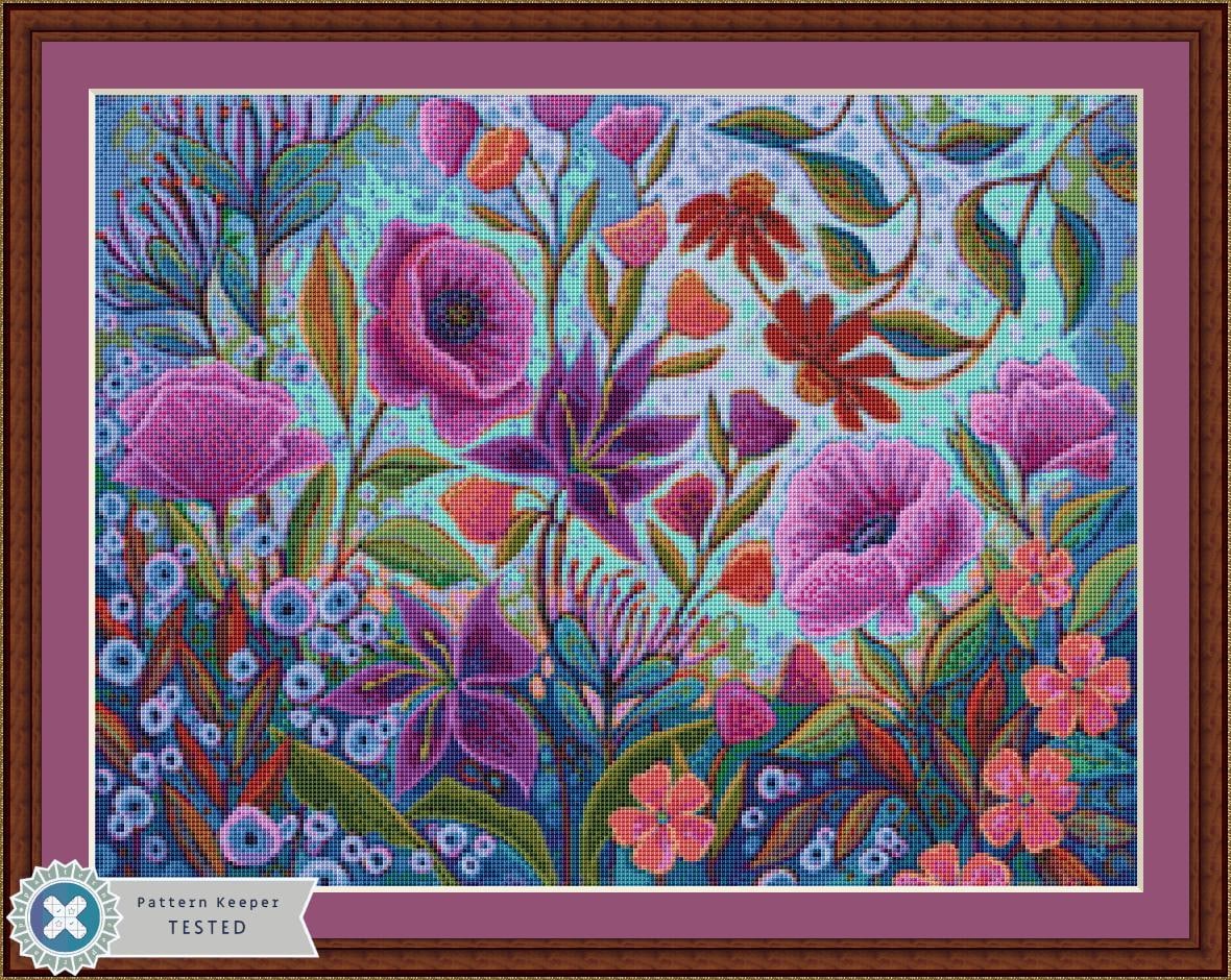 A Colorful Conversation (Small) counted cross stitch pattern by Peggy Davis/Porterfields Fine Art Licensing