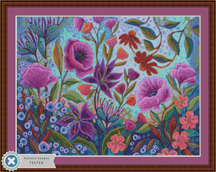 A Colorful Conversation (Small) counted cross stitch pattern by Peggy Davis/Porterfields Fine Art Licensing